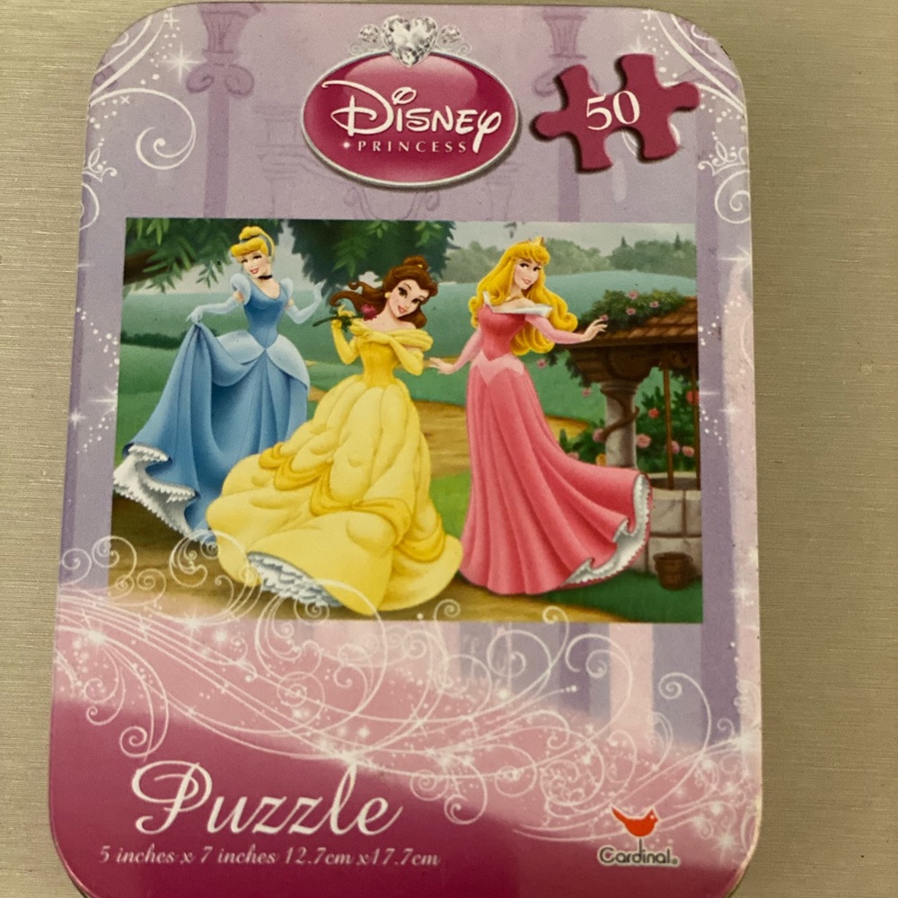 4/$20 NWOT Complete Disney Princess 50 Piece Puzzle Game Children's Toy